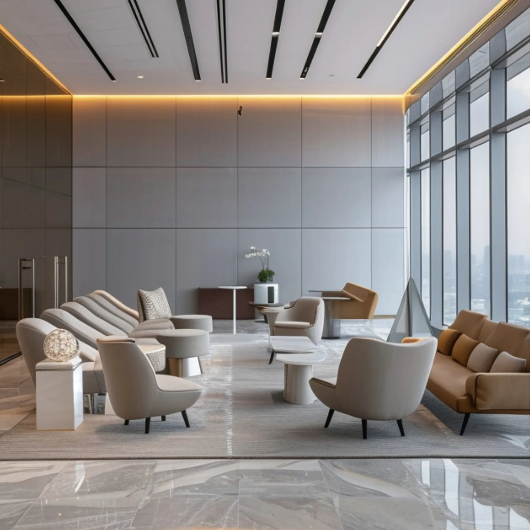 Tenant lounge at 1970 Office Tower in Al Habtoor City