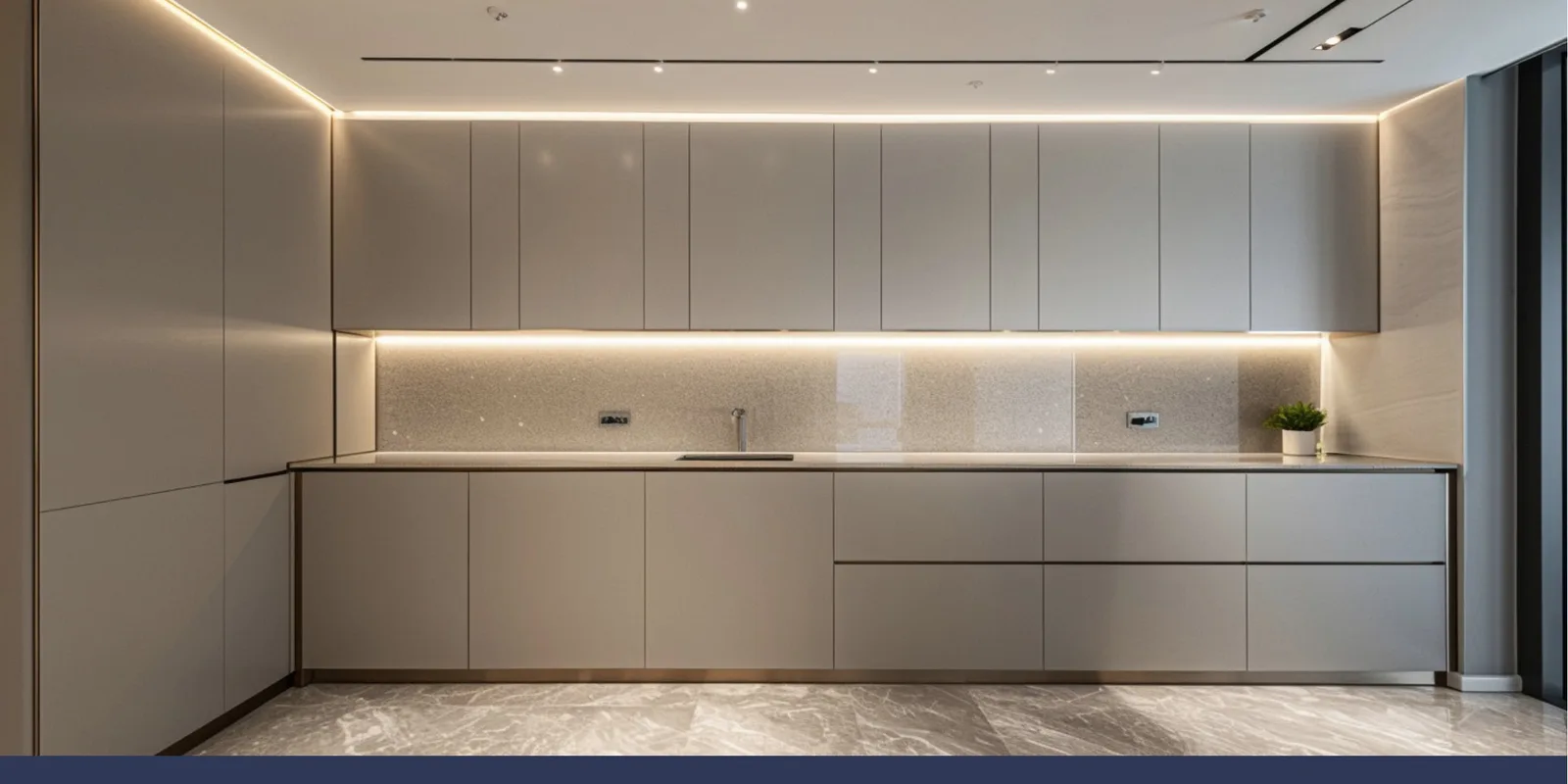 Shared pantry finishes at 1970 Al Habtoor office tower Dubai